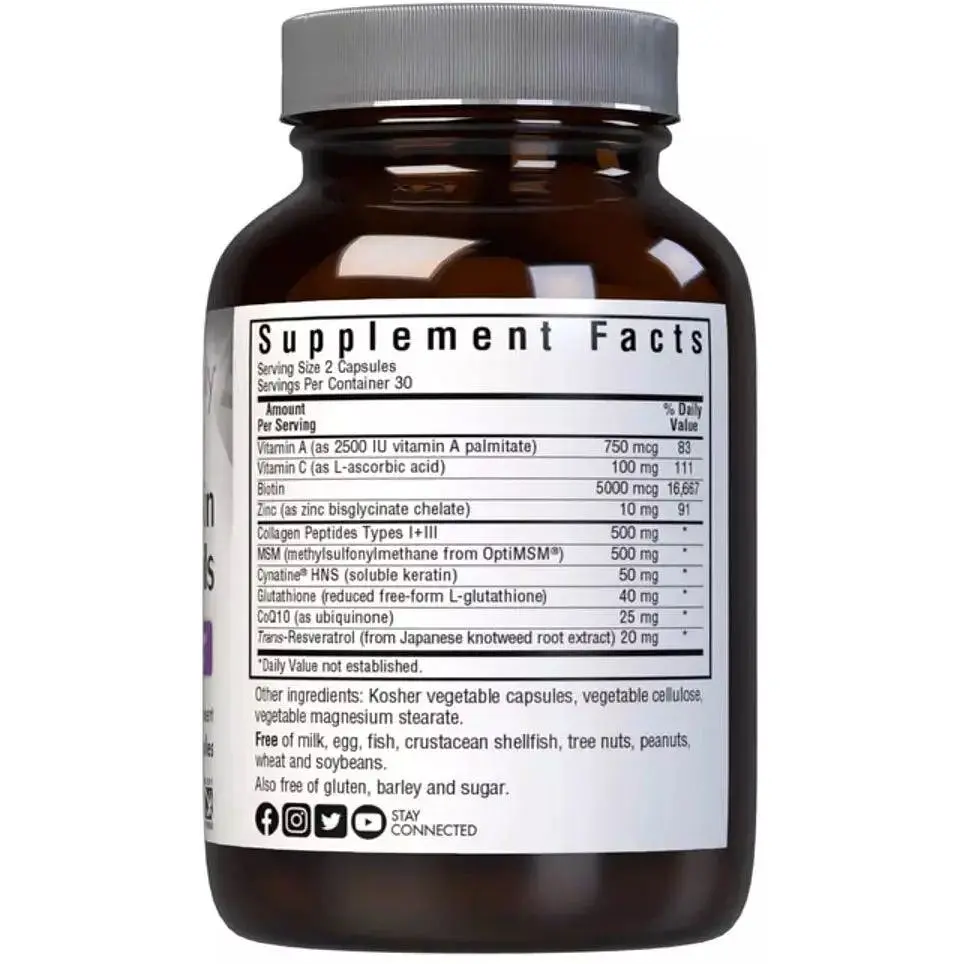 Комплекс для волос, кожи и ногтей Bluebonnet Nutrition Beautiful Ally 60 капсул - фото 2