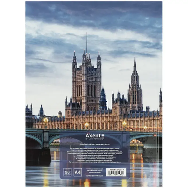 Книга записна Axent A4 City, London, 96 аркушів клітинка (8425-5-A) - фото 5
