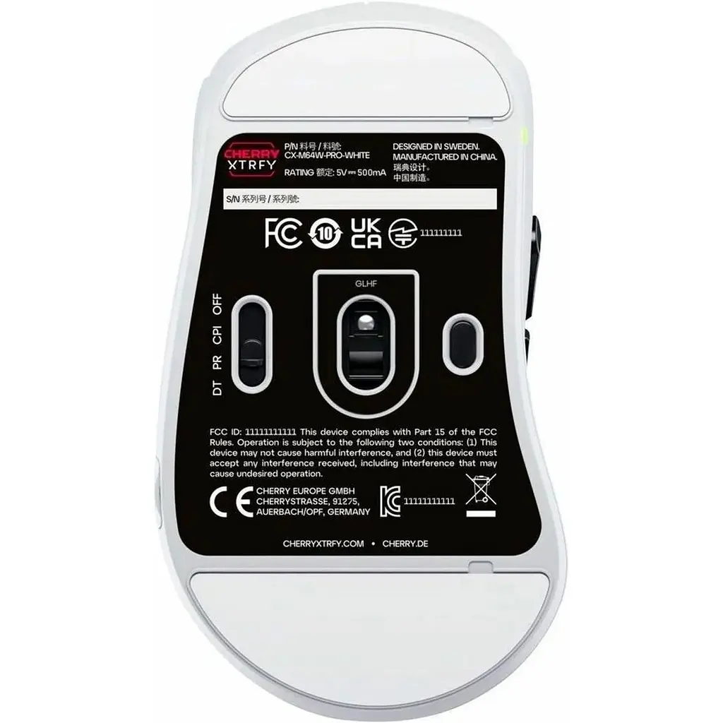 Миша Cherry Xtrfy M64 PRO Wireless White (CX-M64W-PRO-WHITE) [128215] - фото 7