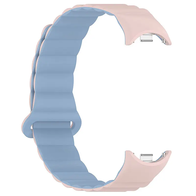Ремінець Dual-color Magnetic для Xiaomi Mi Band 9/8/10 Light Pink / Lilac Blue - фото 3