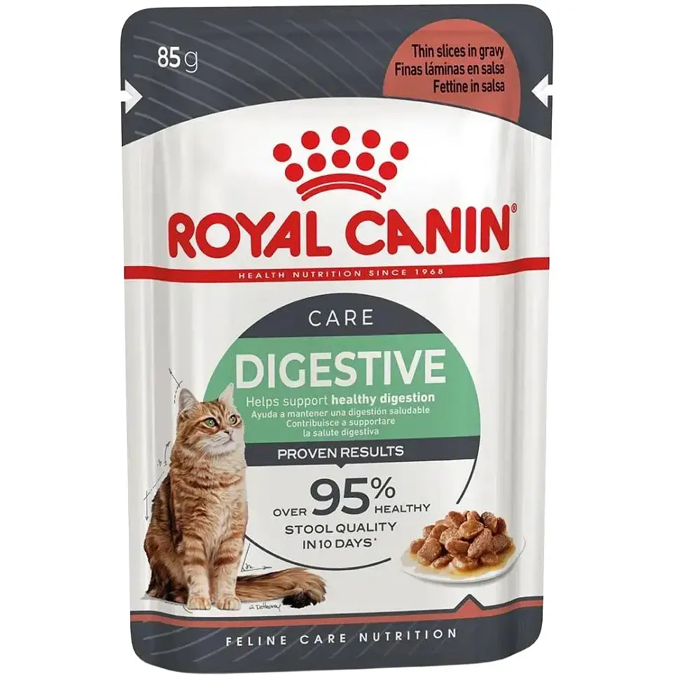 Вологий корм для котів із чутливим травленням Royal Canin Digestive Care Gravy шматочки в соусі 85 г