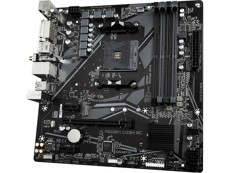 Материнська плата Gigabyte A520M DS3H AC - фото 2