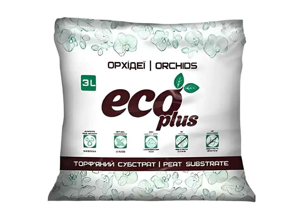 Субстрат ECO PLUS для орхідей 3л торф'яний
