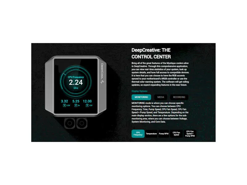 Водяне охолодження Deepcool MYSTIQUE 360 ARGB Black (R-LX750-BKADSNC-G-1) - фото 12