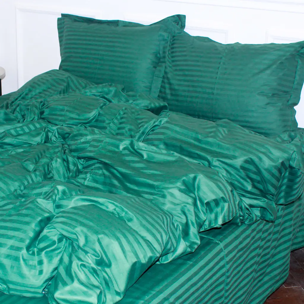 Постільна білизна MirSon Satin 30-0017Green 160х220 Сімейний (2200005254127) - фото 6