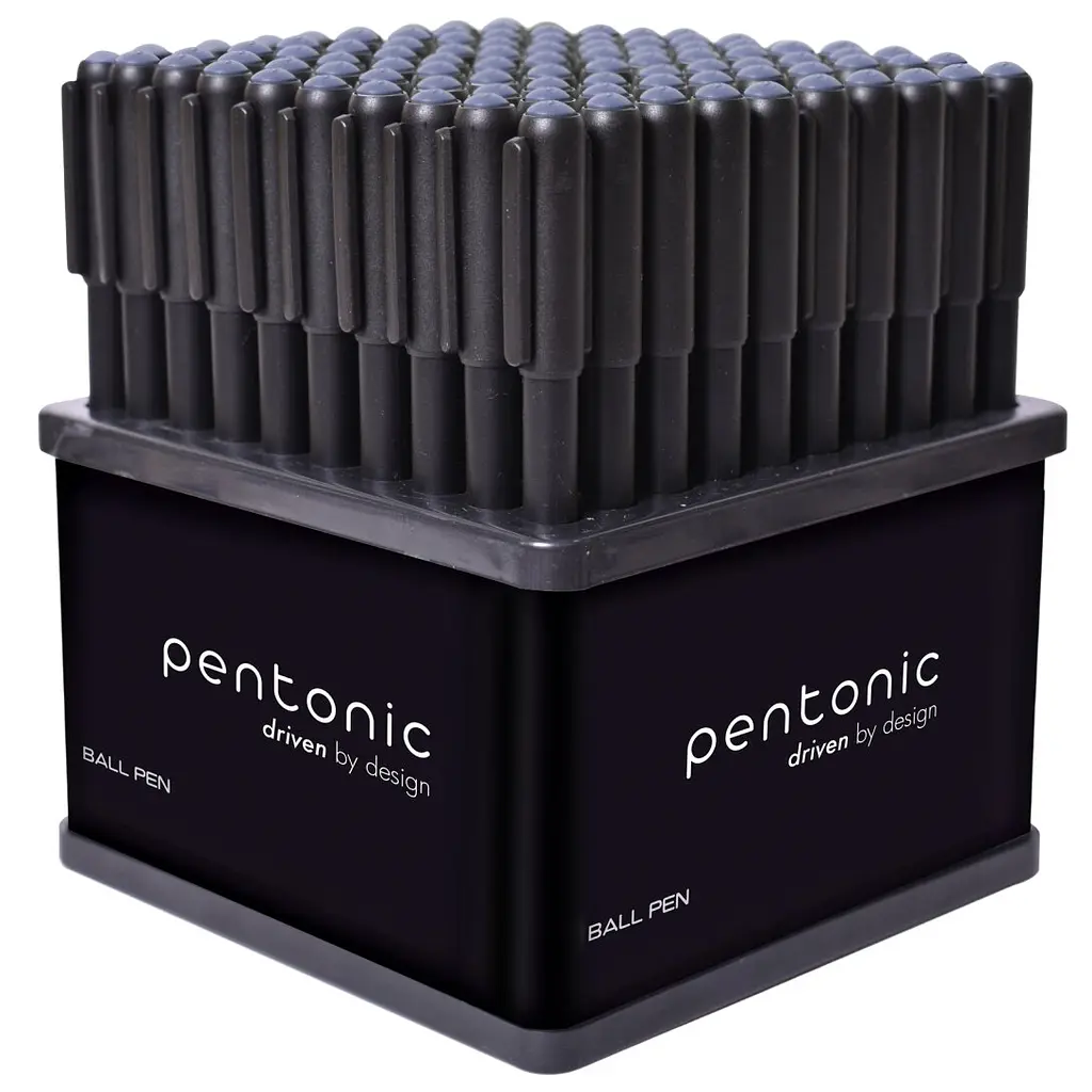 Ручка кулькова масляна Linc Pentonic 0.7 мм стенд 100 шт. чорна (412200) - фото 3