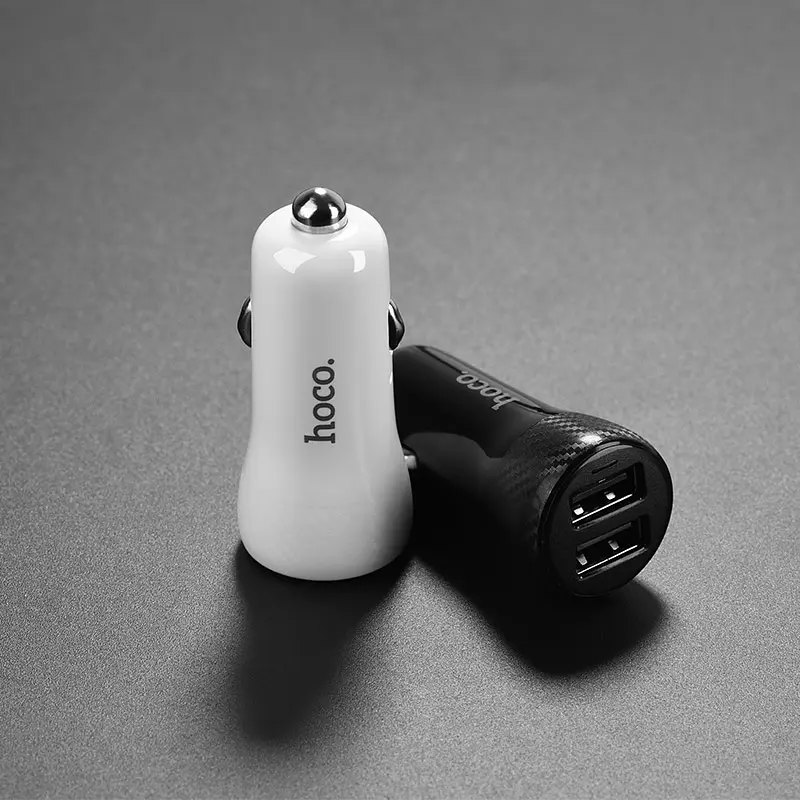 Автомобільний зарядний пристрій Hoco Z21 Car Charger 2USB 3.1A Black [69325] - фото 5