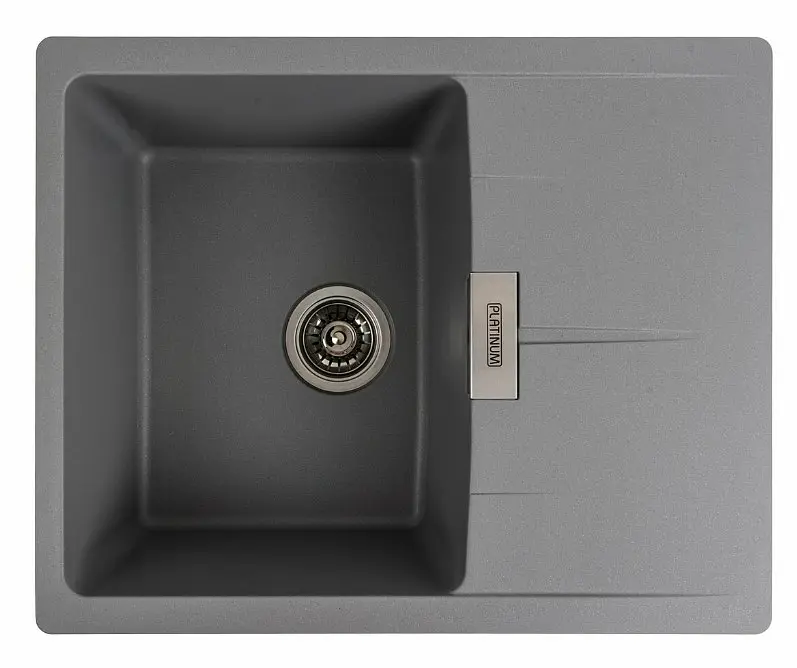 Кухонна мийка Platinum 6250 ZIRKONE Сірий металік (SP000040792)