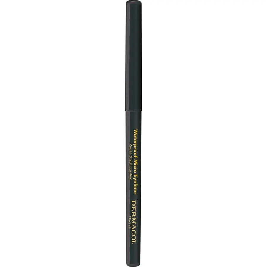 Автоматичний водостійкий олівець для очей Dermacol Waterproof Micro Eyeliner №1 чорний 0.3 г - фото 2