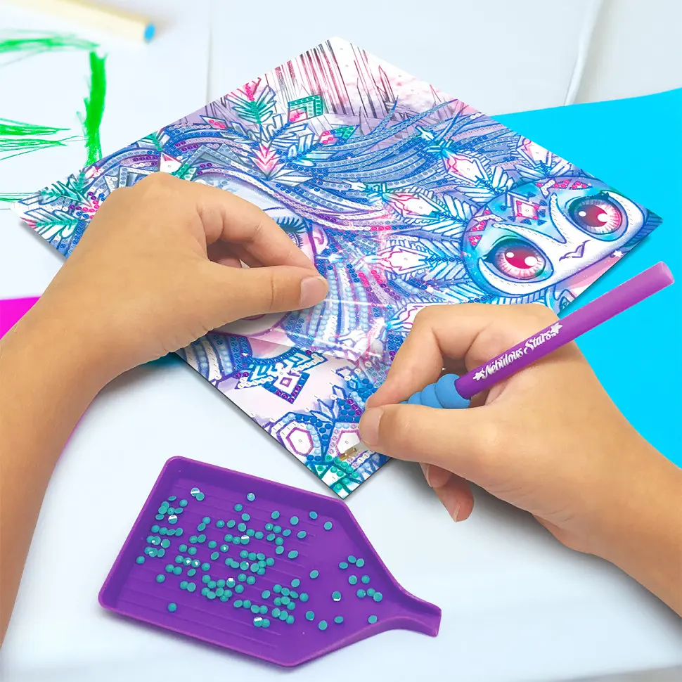 Набір для творчості з алмазною мозаїкою Морозне сяйво Nebulous Stars 11126 з аплікатором-ручкою - фото 5