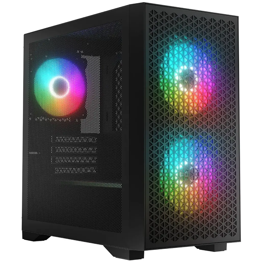 Корпус LogicConcept DART PRO ARGB MINI BLACK MESH fans 3x120 мм без БЖ mATX (AM-DART-PRO-ARGB-10) - фото 6