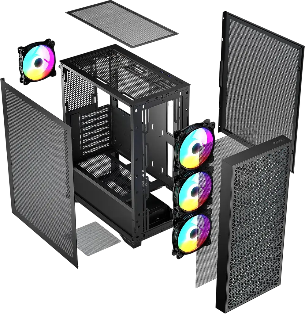 Корпус LogicConcept Dart Pro ARGB Midi Black (AT-DART-PRO-ARGB-10) - фото 2