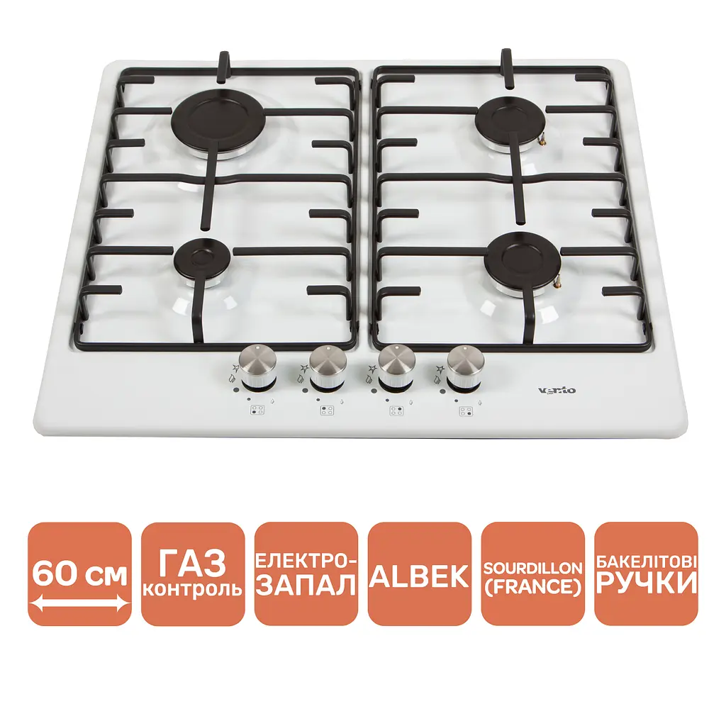 Варильна поверхня Ventolux HG640-MA3 S (WH) - фото 3