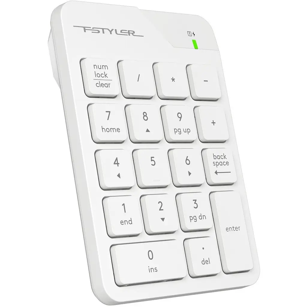 Клавиатура A4Tech Fstyler FGK21C Wireless White (Numpad) (FGK21C (White)) - фото 7