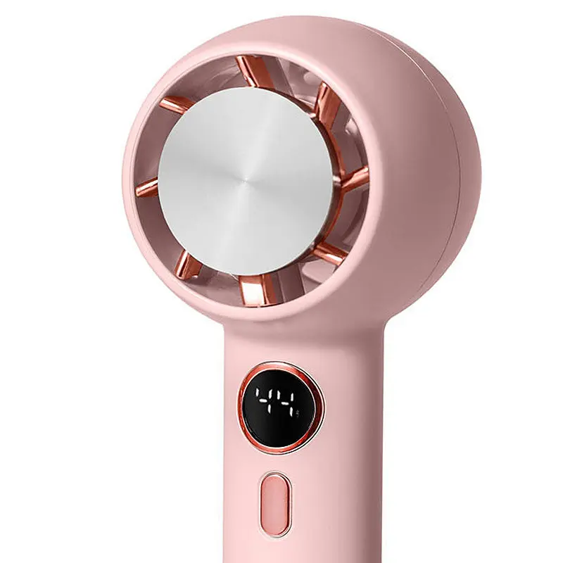 Портативний вентилятор YL007 with Display з підставкою для телефону 2000mAh Pink Epik teh0029496 - фото 2