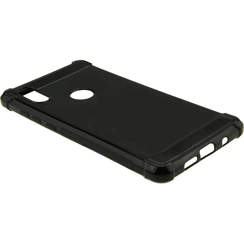 Чехол-накладка Toto Shockproof Carbon Brush TPU Case Xiaomi Mix 2S Black - фото 3