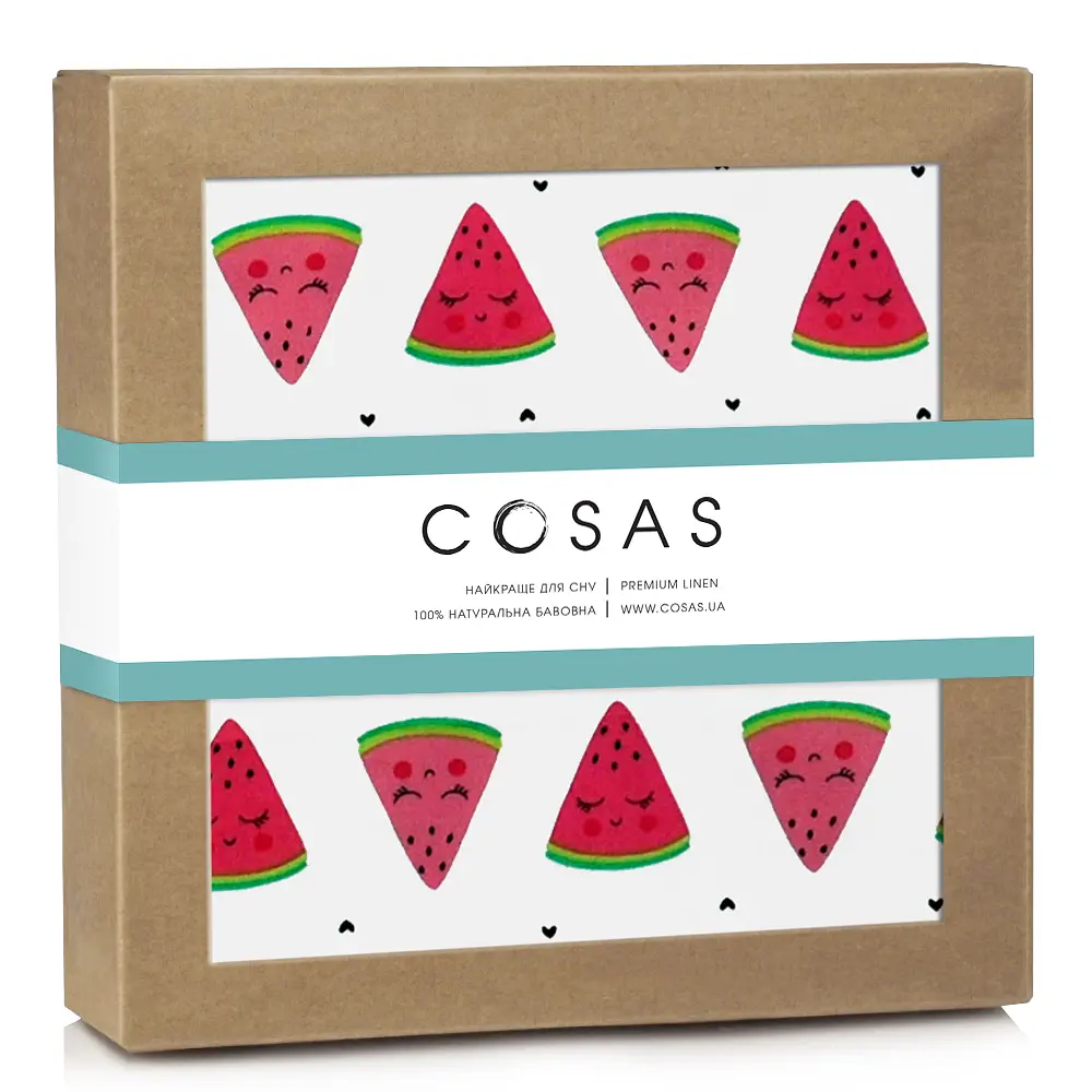 Багаторазова непромокаюча пелюшка 70х120 WATERMELON COSAS (4822052084991)