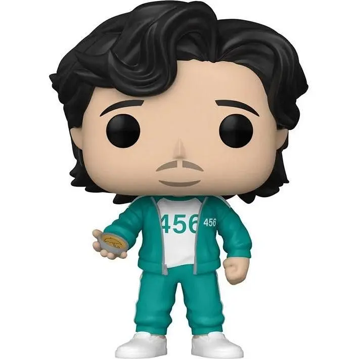 Фигурка Фанко Поп Игра в Кальмара Сон Ки Хун Funko Pop Squid Game Seong Gi-Hun 10 см TV SG SGH 1222 - фото 2