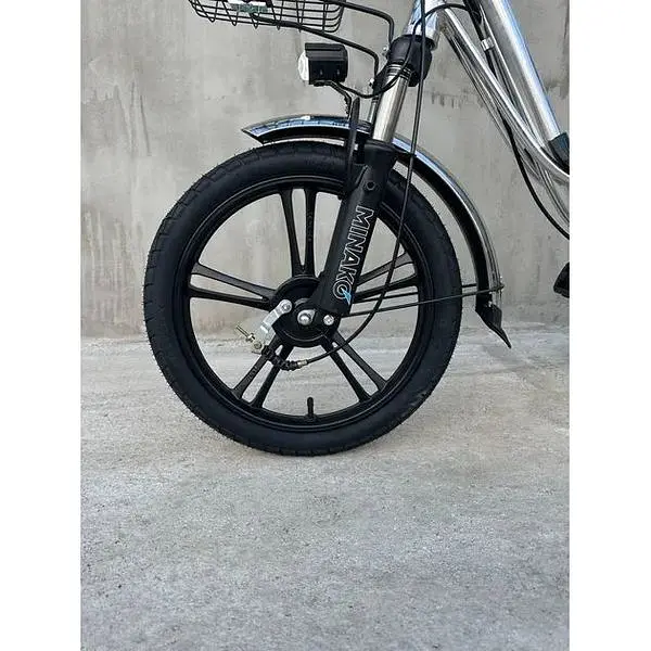 Електровелосипед Minako U18" 600W 48V 18Ah + сидіння/багажник сірий - фото 14