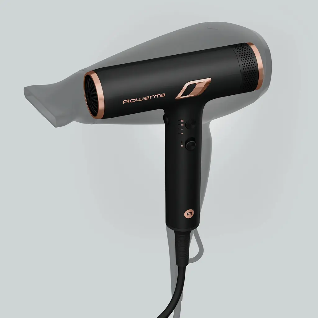 Фен Rowenta T-Shape Maestria Nano, 1700Вт, 3 режима, диффузор, ионизация, холодный обдув, черный - фото 7