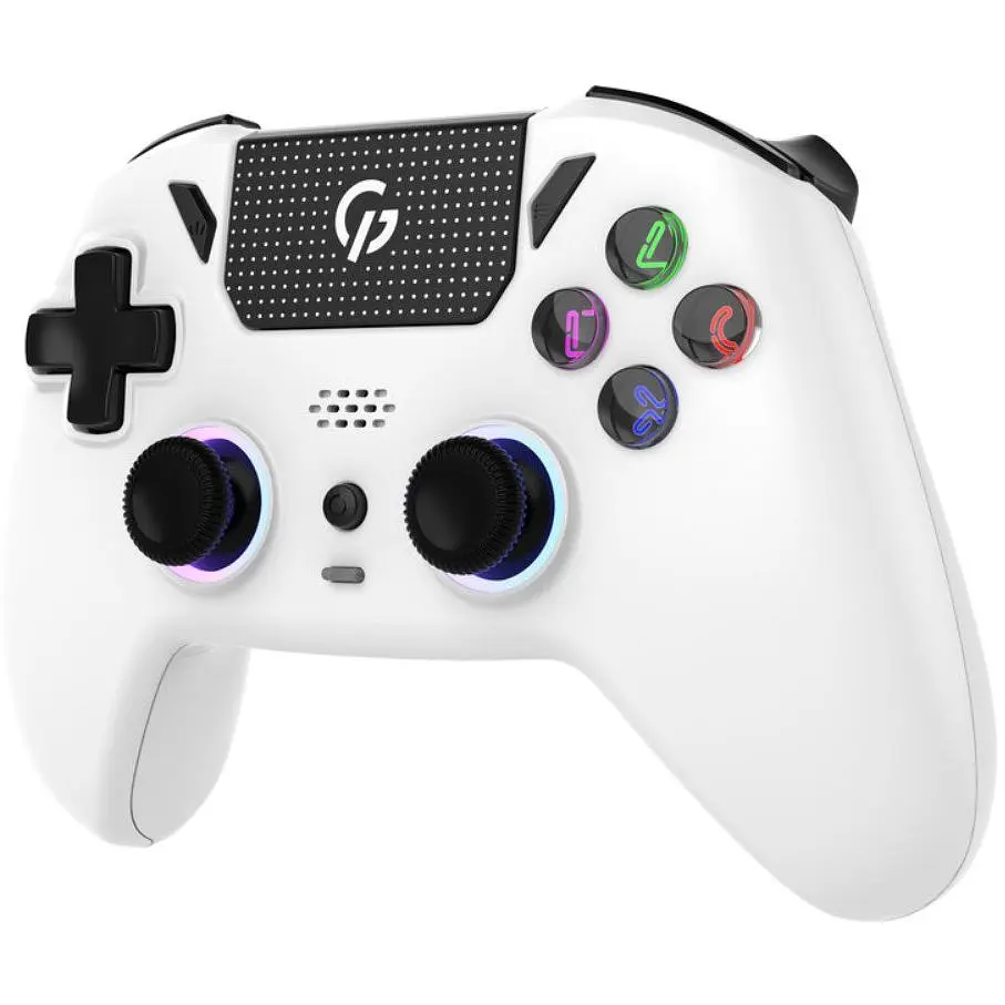 Геймпад Bluetooth джойстик GamePro GPS-13W Bluetooth 5.3/USB (PC/iOS/Android/PS3/PS4) RGB White - фото 2