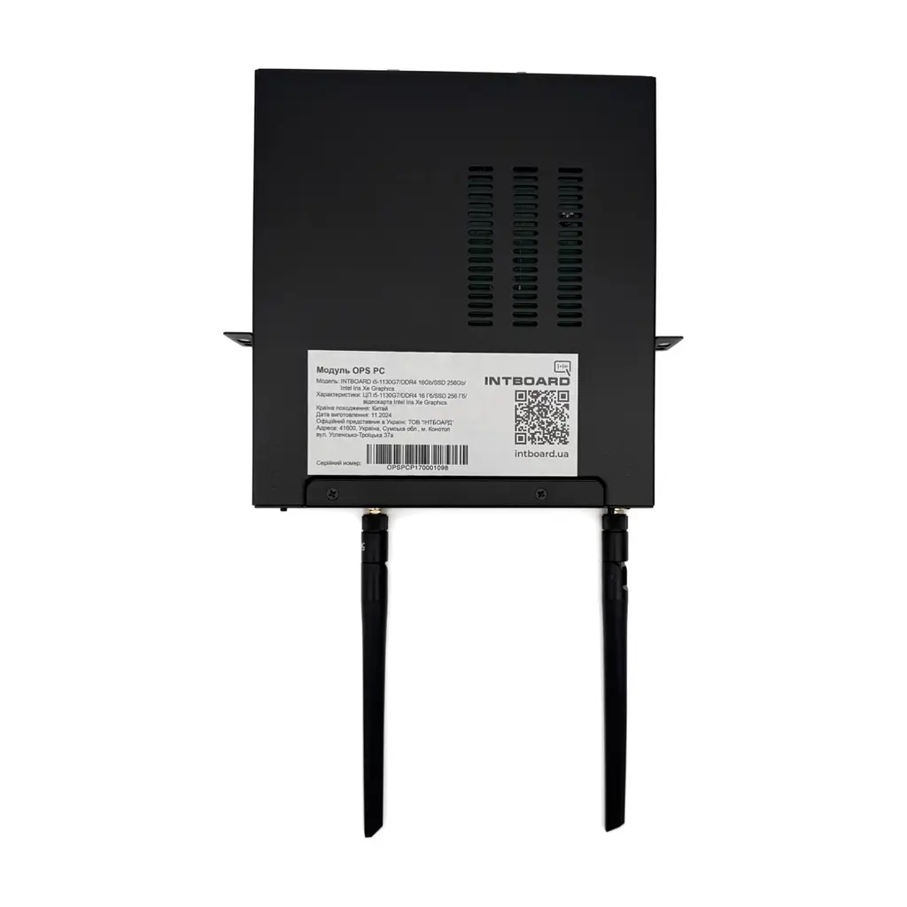 Комп'ютер Intboard OPS PC i5-1130G7 / DDR4 / 16Gb / SSD 256Gb / Intel Iris Xe Graphics (10742006) - фото 9
