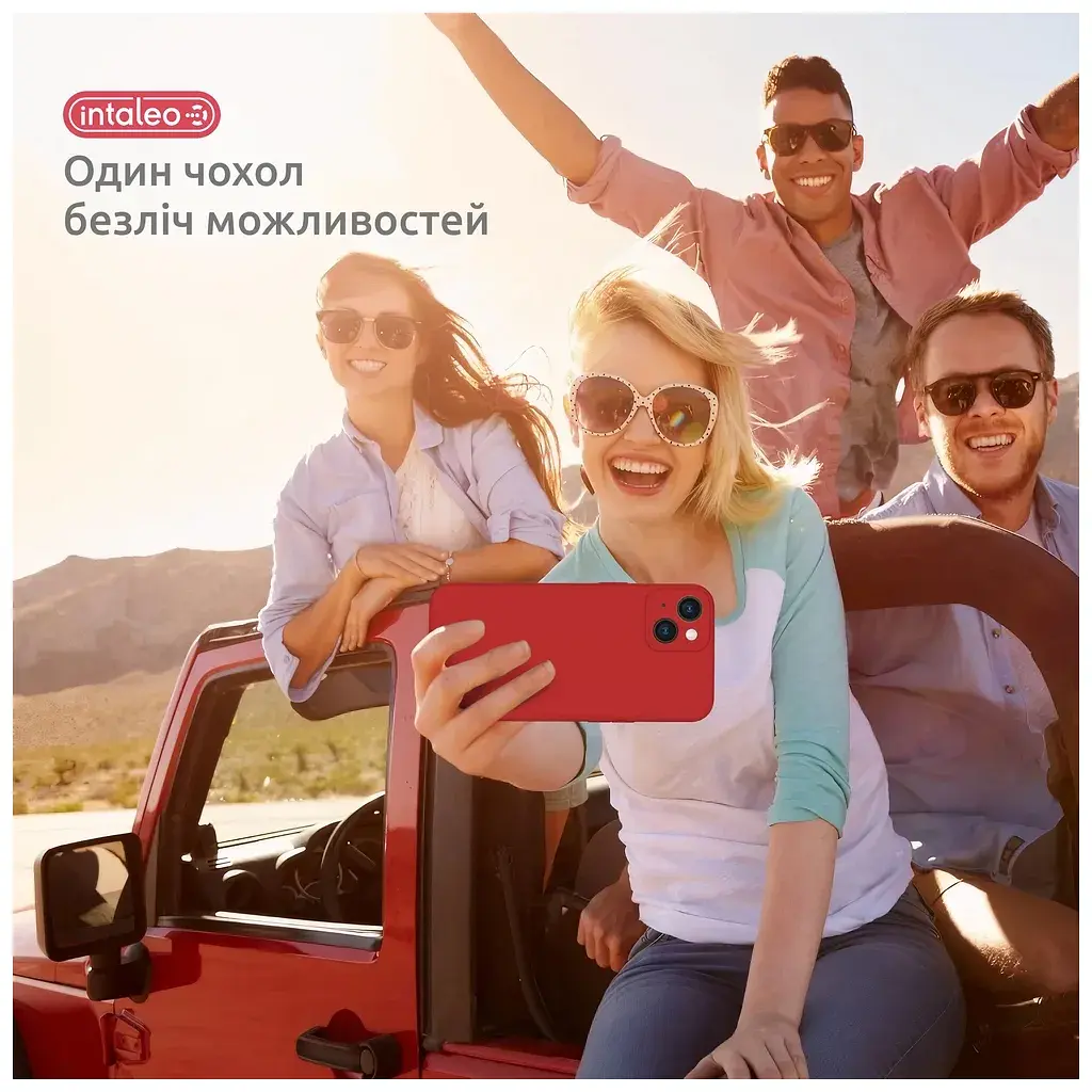 Чохол до мобільного телефона Intaleo SoftShell Apple iPhone 14 Red (1283126562358) - фото 6