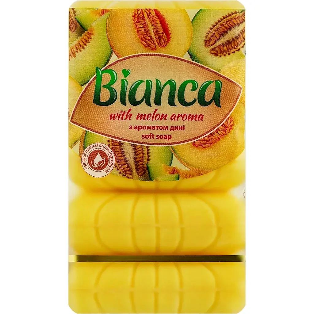Тверде мило Bianca Melon Aroma Soft Soap 5 х 70 г (4823107611513)