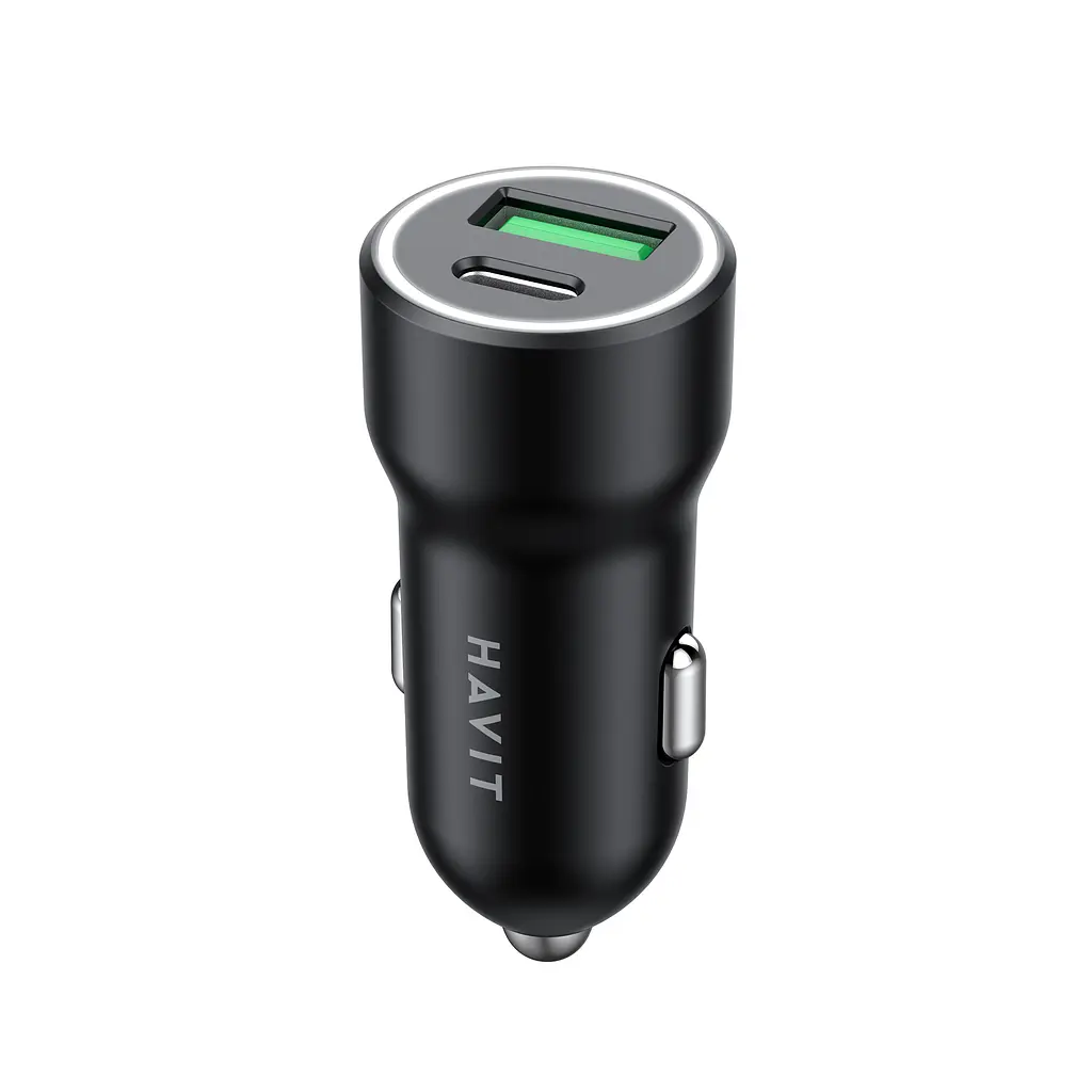 Автомобільний зарядний пристрій HAVIT HV-CC613 20W USB+USB-C HAVIT (27959-000) - фото 2