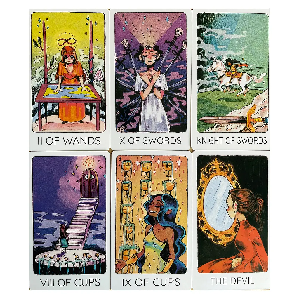 Карты Таро Tarot Deck Бриттс Третий Глаз Britts third eye 78 штук в комплекте 10 см - фото 6
