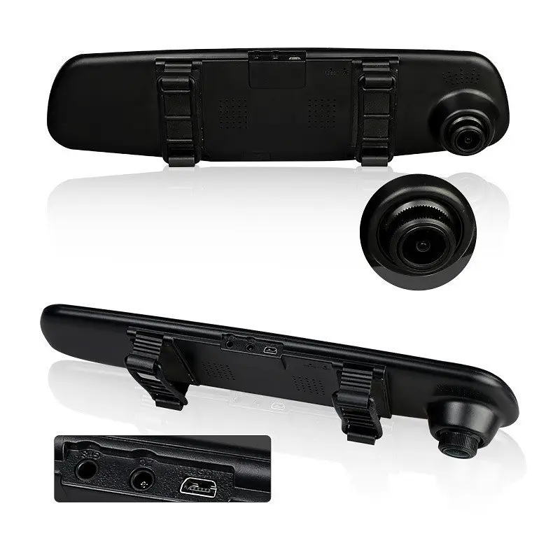 Відеореєстратор - дзеркало Dvr L9000 Full HD Автомобільний реєстратор із двома камерами - фото 3