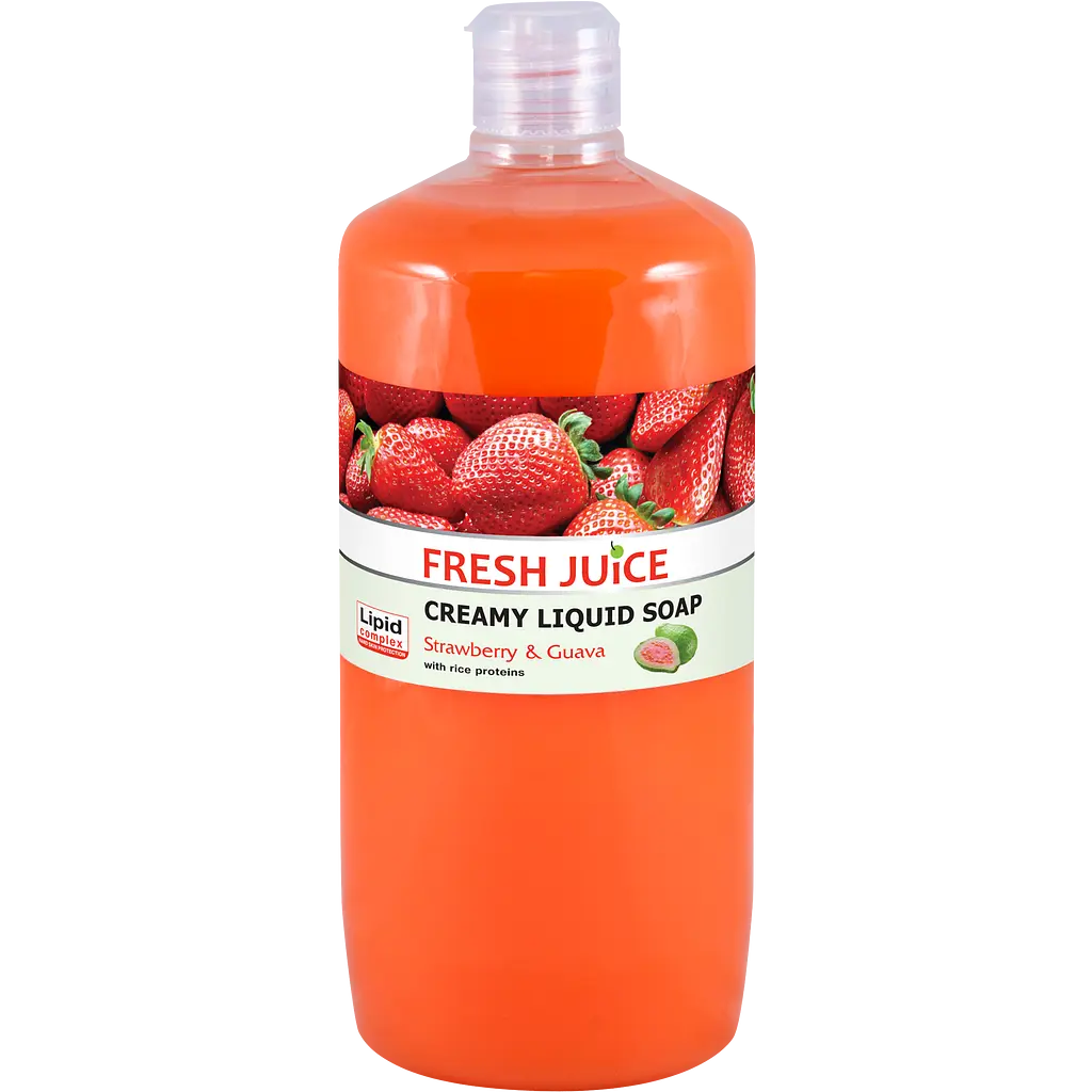 Крем-мило Fresh Juice Strawberry & Guava 1 л - фото 1