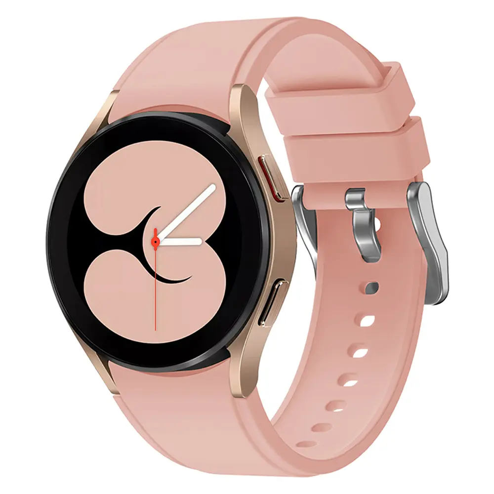 Ремінець для Samsung Galaxy Watch 4 40mm - рожевий ширина кріплення 20мм силікон Watchbands Galaxy Classic (W43-0WB29678877) - фото 2