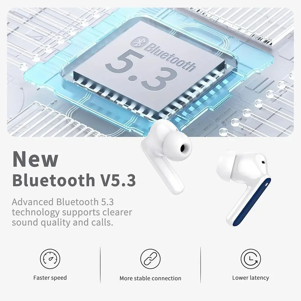 Бездротові навушники Bluetooth 5.3 HiFi Stereo Deep Bass - фото 5