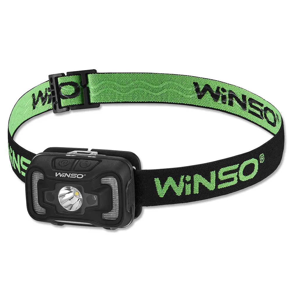 Ліхтар налобний Winso 300Lm, 5W CREE XTE+COB, 1800mAh, з сенсором білий/червоний(750420)