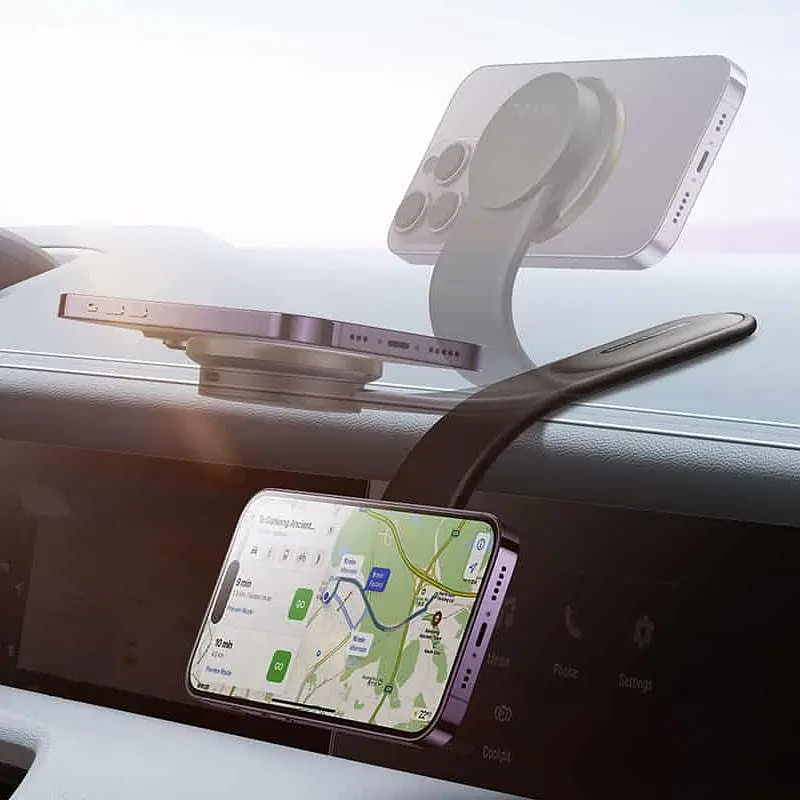 Автодержатель с БЗП Baseus C02 Pro Series Magnetic Wireless Charging Car Mount Cluster (C40156) Black - фото 6