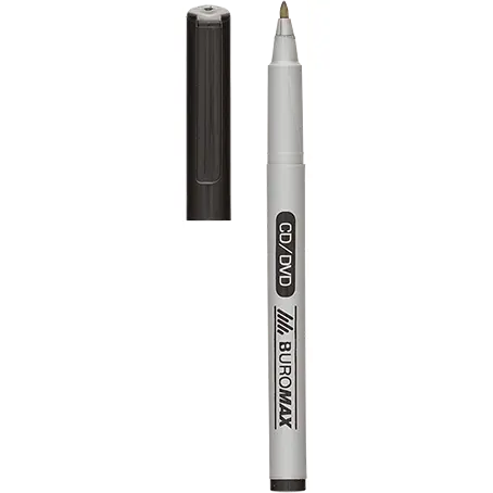 Маркер Buromax Jobmax водостойкий 0.6 мм черный (BM.8701-01)   - фото 2