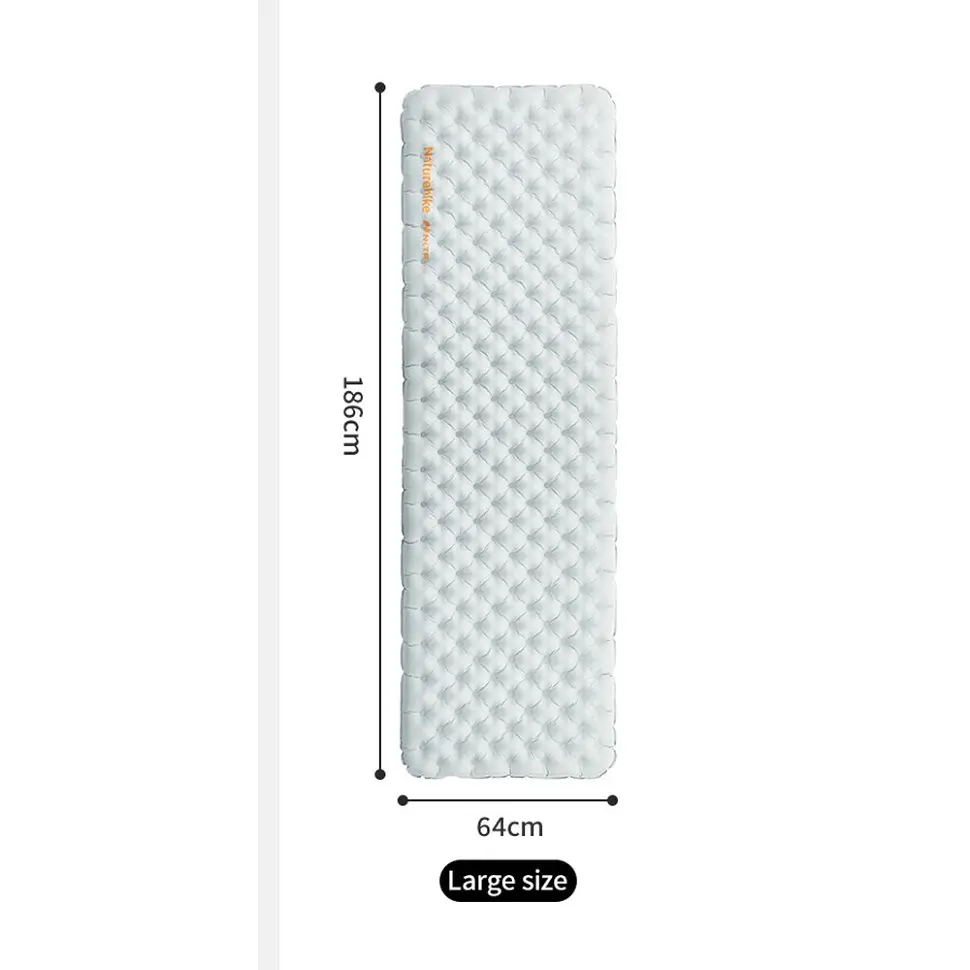 Матрац надувний одномісний UL Naturehike CNK2450WS012, 186*64, сірий - фото 2