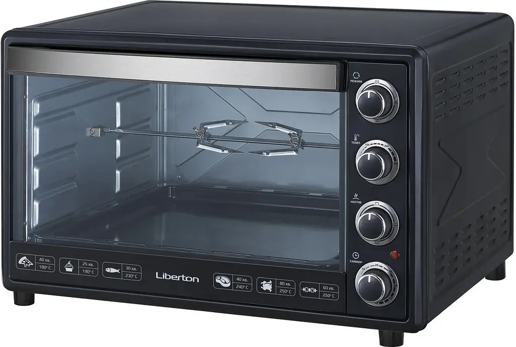 Електродуховка Liberton LEO-650 Black 65 л