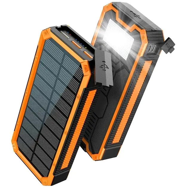 Сонячний повербанк iBattery YD-888K з ліхтариком 30000 mAh orange - фото 8