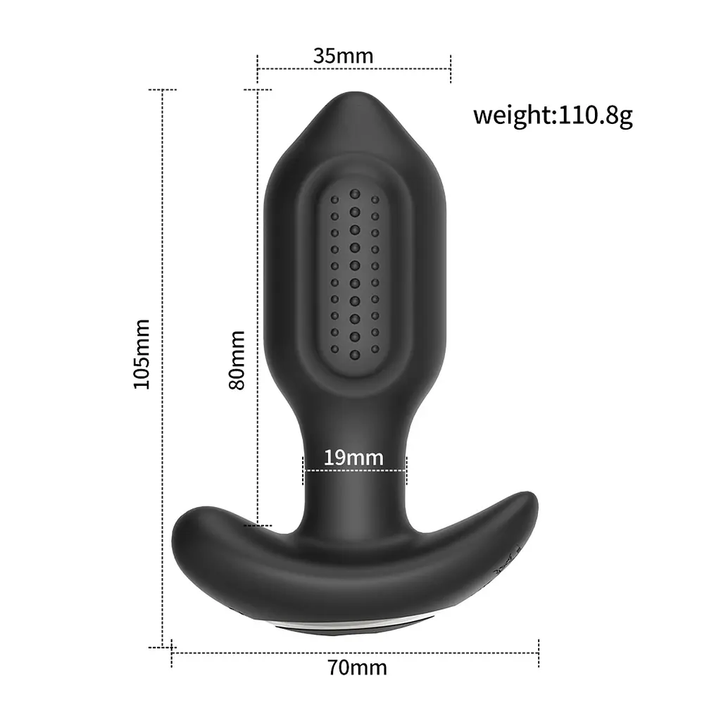 Анальна пробка з вібро Bliss APP - Vibrating Anal Plug Boss Series 26-00193APP 103417 - фото 4