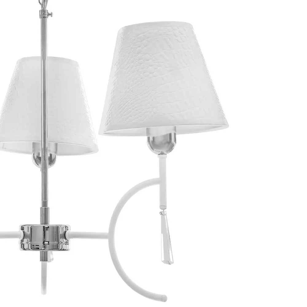 Люстра подвесная Nowodvorski с абажуром E14 60W WH (NOWODVORSKI 4507S/3) - фото 4