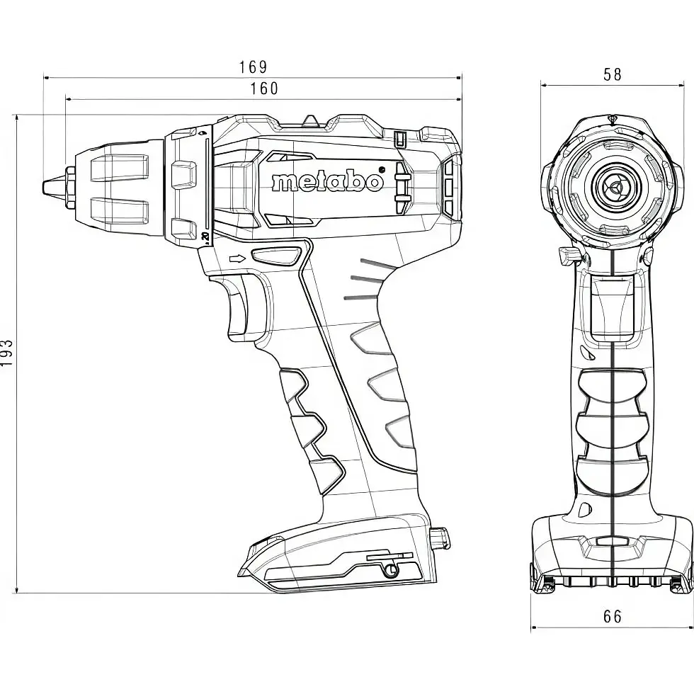 Дриль-шуруповерт Metabo PowerMaxx BS 12 (601036500) [119766] - фото 3