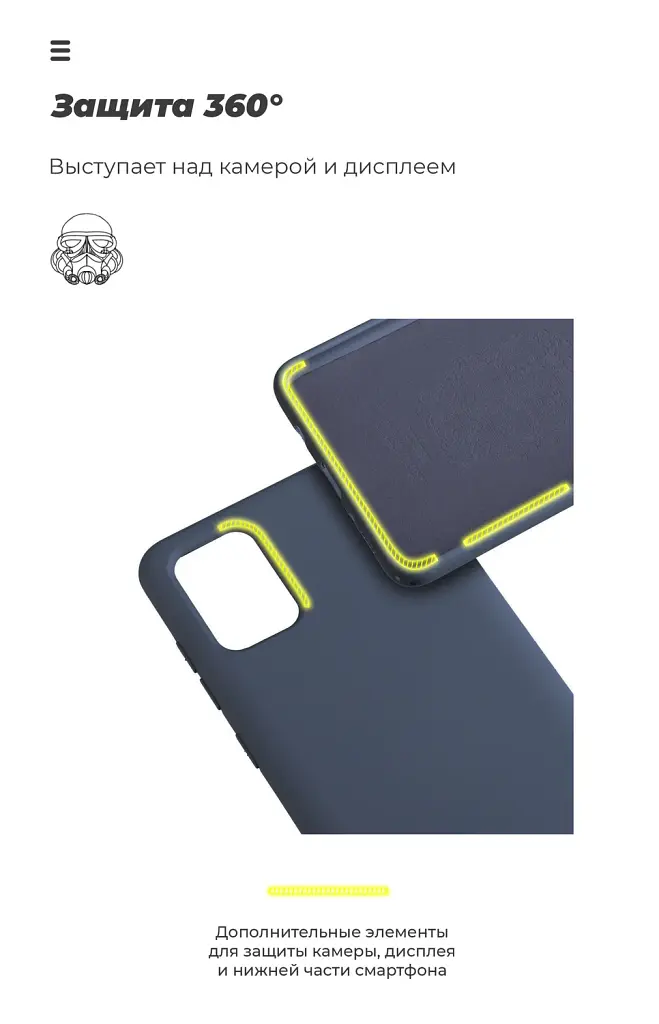 Чохол ArmorStandart ICON для OPPO Reno4 Camera cover Dark Blue - фото 5