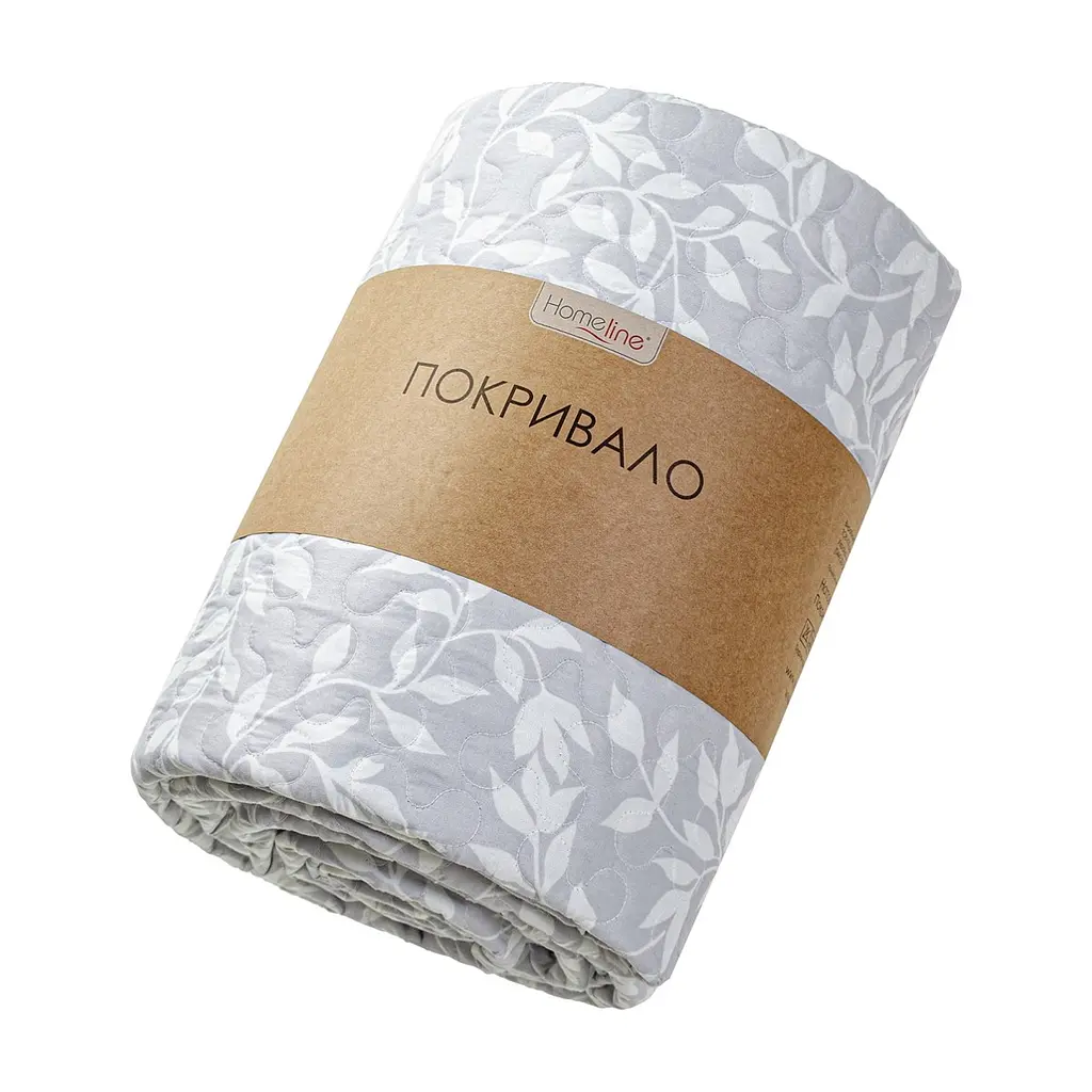 Покривало Home Line стьобане (біло-сірий) 210х240 (178341)