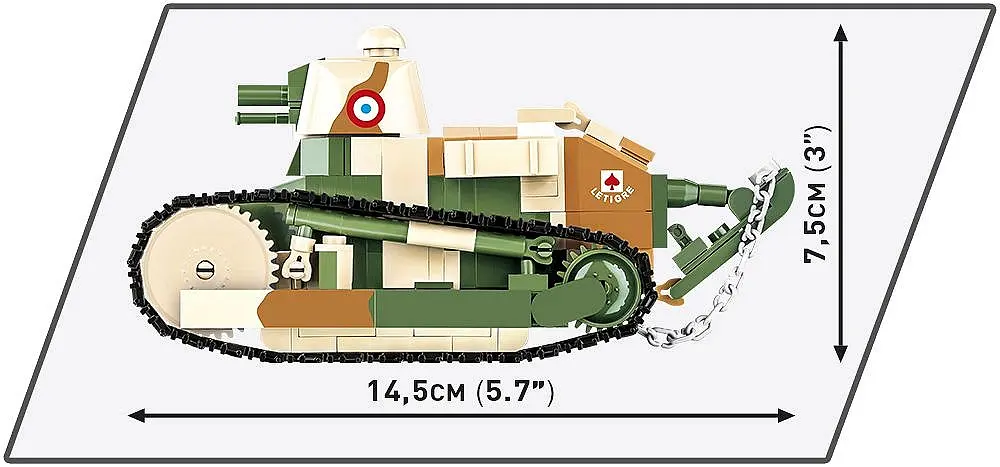 Конструктор COBI танк 1:35 RENAULT FT 2991 - фото 3