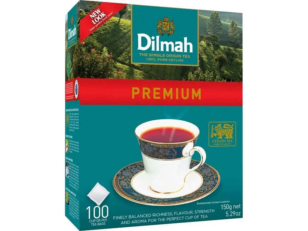 Чай пакетований чорний Dilmah 100 пакетиків Преміум б/я 1,5 г