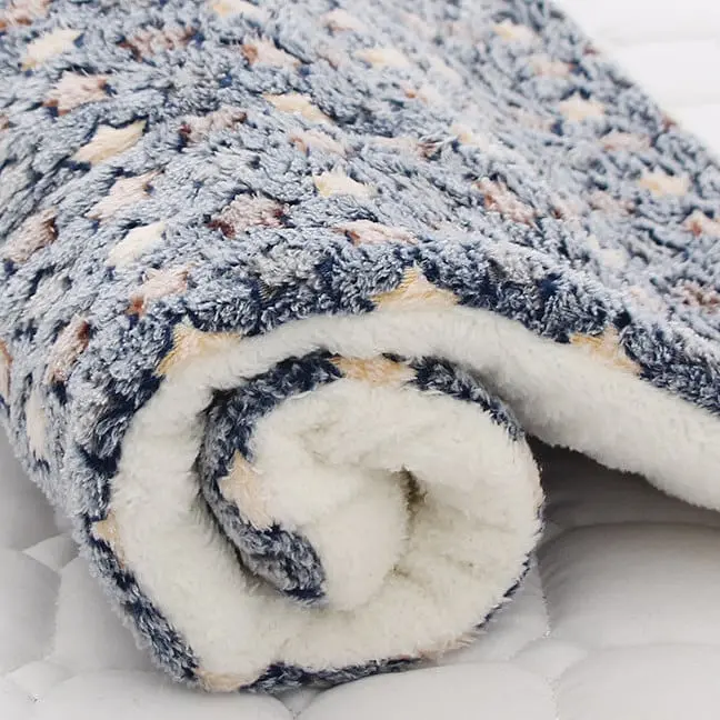 Плед для тварин Soft Pet Bed Cushion 60х80 см Blue Small Star - фото 2