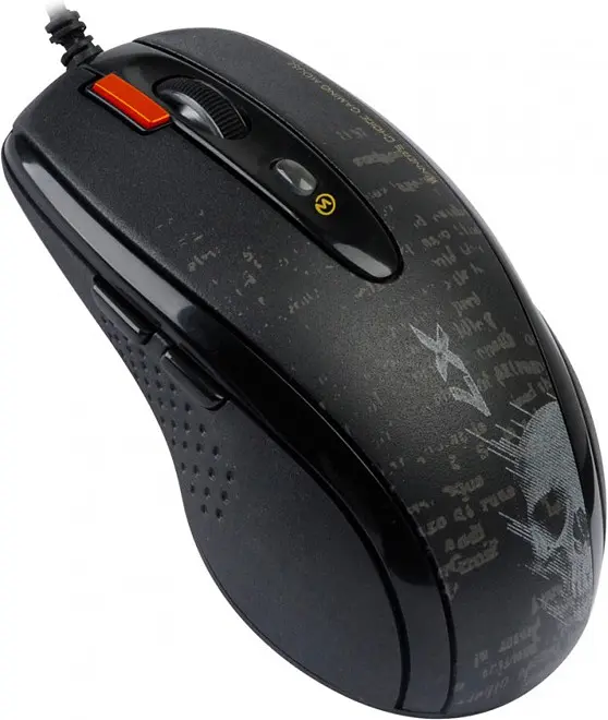 Миша A4Tech F5 USB mystic black - фото 2