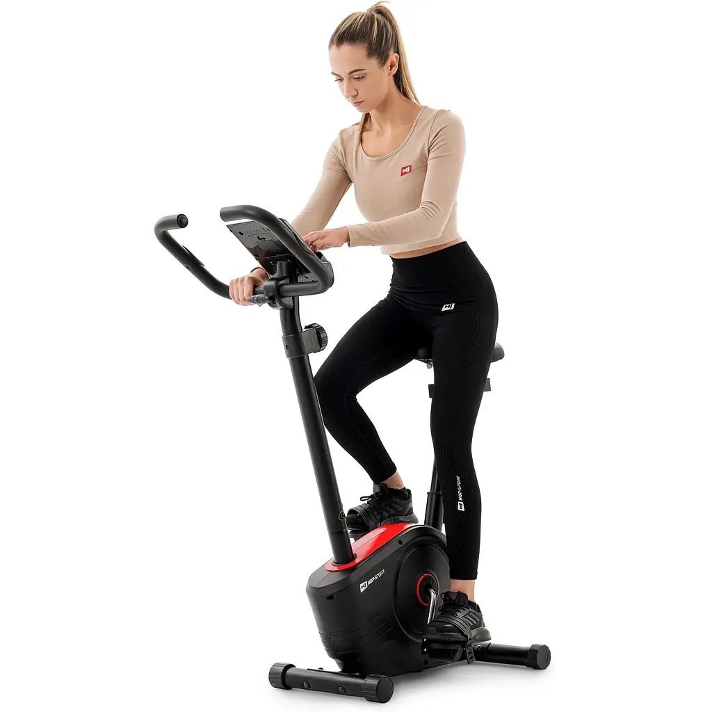 Велотренажер магнитный Hop-Sport HS-2050H Sonic красный - фото 2